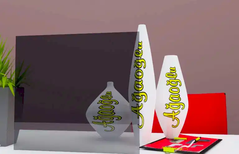 Füme Dekoratif Buzlu Cam