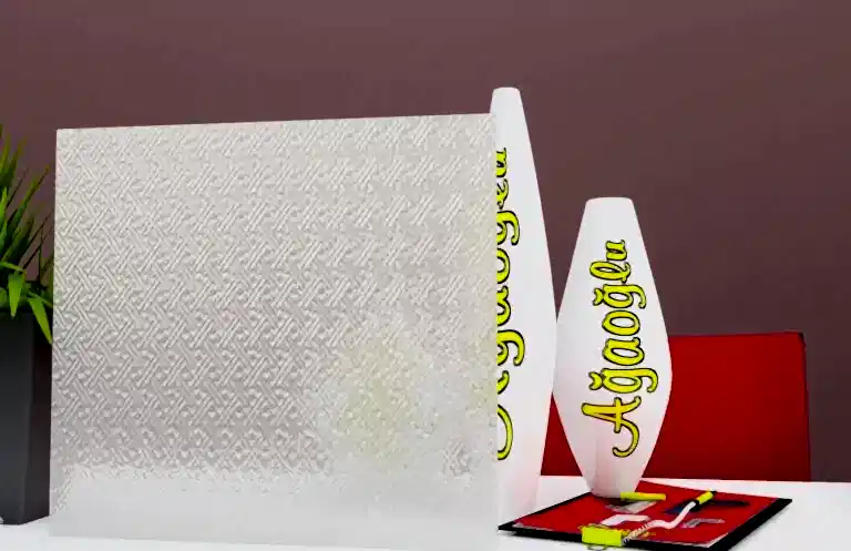 Hasır Dekoratif Buzlu Cam