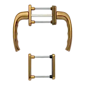 Hoppe newyork aluminyum bronz renk kapı kolu