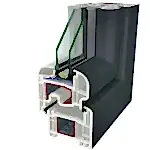 Antracite ral 7016 Folyo Kaplama Agaoglu WinLIFE Gealan Pvc Pencere Kapi Sistemleri
