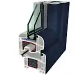 Blu Ral 5011 Folyo Kaplama Agaoglu WinLIFE Gealan Pvc Pencere Kapi Sistemleri