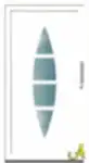 Flat PVC kapı paneli Agaoglu Egepen Deceuninck Gealan PVC pencere kapi sistemleri