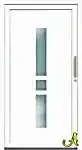 Flat PVC kapı paneli Agaoglu Egepen Deceuninck Gealan PVC pencere kapi sistemleri
