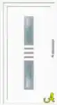 Inox PVC kapı paneli Agaoglu Egepen Deceuninck Gealan PVC pencere kapi sistemleri