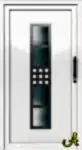Inox PVC kapı paneli Agaoglu Egepen Deceuninck Gealan PVC pencere kapi sistemleri