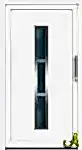 Inox PVC kapı paneli Agaoglu Egepen Deceuninck Gealan PVC pencere kapi sistemleri