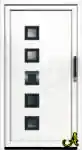 Modern PVC kapı paneli Agaoglu Egepen Deceuninck Gealan PVC pencere kapi sistemleri