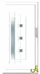 Modern PVC kapı paneli Agaoglu Egepen Deceuninck Gealan PVC pencere kapi sistemleri