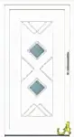 Modern PVC kapı paneli Agaoglu Egepen Deceuninck Gealan PVC pencere kapi sistemleri