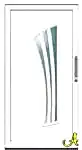 Modern PVC kapı paneli Agaoglu Egepen Deceuninck Gealan PVC pencere kapi sistemleri