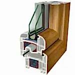 Noce Canaletto Naturale Folyo Kaplama Agaoglu WinLIFE Gealan Pvc Pencere Kapi Sistemleri