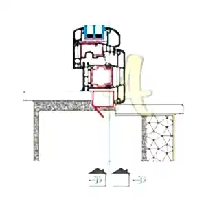 T kasa pencere ice acilim montaj detayı Agaoglu Egepen Deceuninck Gealan PVC pencere kapi sistemleri